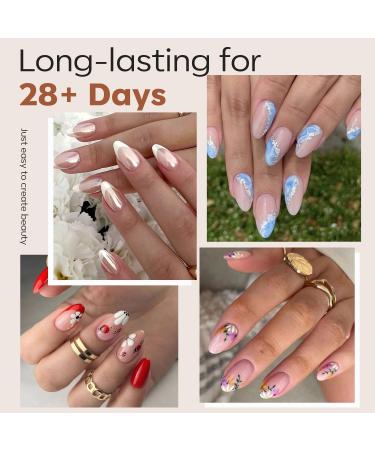 Modelones Short Almond Nail Tips - 216PCS Pre-shaped Full Cover Fake Nails & Gel Nail Extension Kit | 12 Sizes A1 - Perfect for Acrylic & Gel Manicure - Buy Online on GoSupps.com
