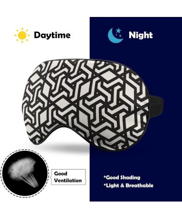 Buy Black & White Lace Sleeping Mask - Soft Eye Mask with Adjustable Strap for Ultimate Comfort | Perfect for Travel & Sleep - Unisex Blindfolds - Buy Online on GoSupps.com