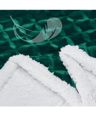 Inhand Sherpa Throw Blanket Twin Size 65x90 - Forest Green Cozy Reversible Fleece Blanket for Couch, Sofa, Bed - Soft and Warm Sherpa Fleece Throw - Plush Lap Blanket - Buy Online on GoSupps.com