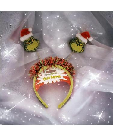 Divas World Grinch Christmas Head Bopper: Festive Holiday Party Headband Costume Accessory Hair Band - Buy Online on GoSupps.com