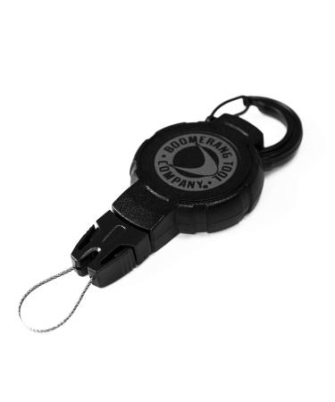 Boomerang Scuba Diving Retractable Gear Tethers with a Kevlar Cord and Universal End Fitting - Great for Scuba Diving Gauges, Flashlights, Cameras and More - Made in The USA Medium Carabiner (36" / 6oz.)