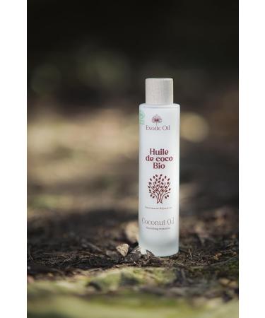  Exotic Oil Organic Coconut Oil - Ecocert and Cosmos Organic certified - Cold pressed - 100% pure - Natural hair and skin care - Luxury soft-touch bottle (100 ml) - Buy Online on GoSupps.com