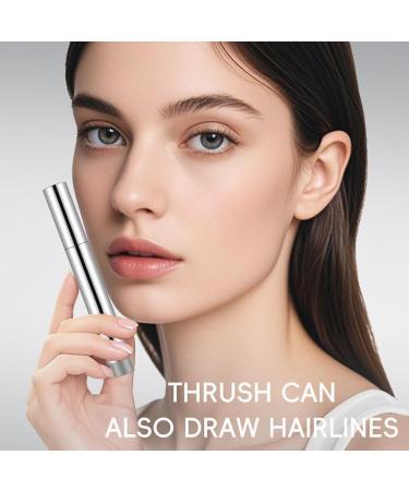 Liquid eyebrow pen 2in1 eyebrow pencil Long Lasting Smudge Resistant Beauty Supplies Waterproof Hairline Pen for Photo Shoots Special Occasions 1 Gray Black - Buy Online on GoSupps.com