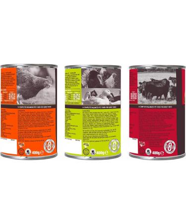 AATU Adult Dog Food Wet Tins - Variety Pack (6x400g) - Grain Free Recipe with No Artificial Ingredients - Good for Low Maintenance Feeding Single - Buy Online on GoSupps.com