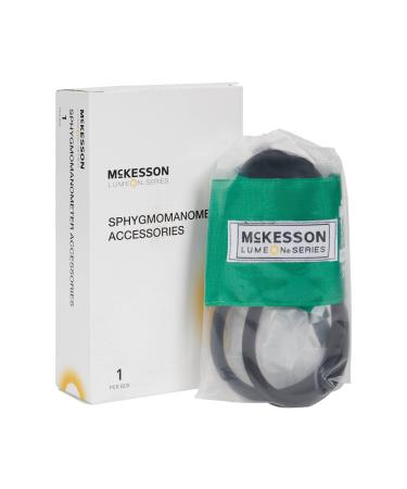 McKesson LUMEON Blood Pressure Cuff and Bulb Green Child Small 13.9 cm to 19.5 cm 1 Count (1 ct)