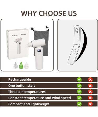 Buy Ear Dryer with 3 Tips - Gentle Warm Air Ear Fluid Remover for Swimmers & Water Sports | International Shipping - Buy Online on GoSupps.com