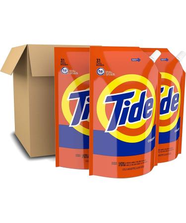 Tide Liquid Laundry Detergent Pouches - HE Original Scent - 93 Loads (Pack of 3) - Buy Online on GoSupps.com