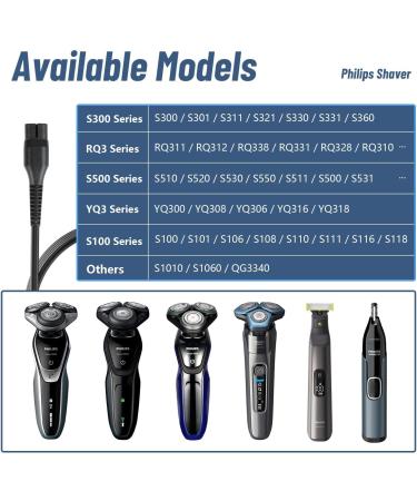4.3V Charger Cable for Philips Multigroom Shaver | Replacement Beard Trimmer Charging Cord and Power Adapter | Compatible with One Blade MG3722 MG5730 - Buy Online on GoSupps.com