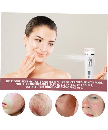 Beatifufu Hydrating Instrument Portable Humidifer Face Steamer Portable Face Humidifier Face Sprayer White Abs - Buy Online on GoSupps.com