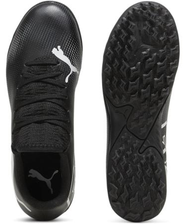 PUMA Unisex Kids Future 7 Play TT Jr Soccer Shoe - Black/White - Size 34 EU | International Shipping Available - Buy Online on GoSupps.com
