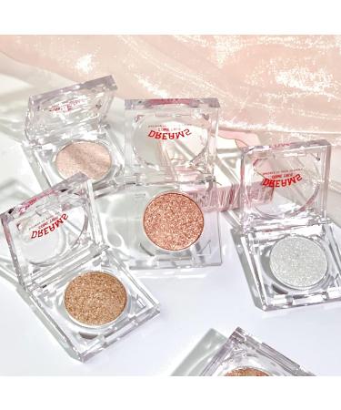 Erinde Shimmer Glitter Eyeshadow Palette - Korean Eye Makeup - Metallic Pigmented Color - Sparkle Silver Champagne Gold - Ultra-Blendable - 03 - Buy Online on GoSupps.com