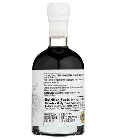 Carandini Balsamic Vinegar of Modena Emilio - 8.45 Fl Oz | Authentic Italian Flavor - Buy Online on GoSupps.com