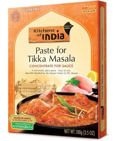 Kitchens of India Authentic Indian Tikka Masala Paste - 100g (Pack of 12) - Buy Online on GoSupps.com