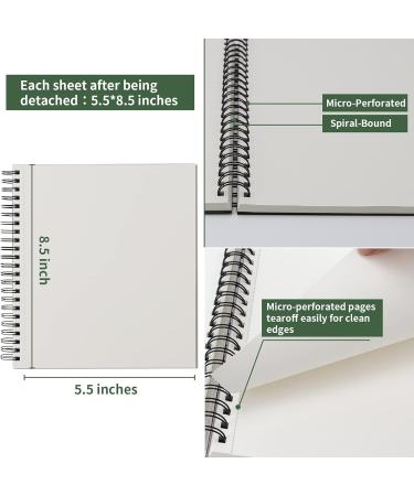 Sketch Book 5.5 X 8.5 - Spiral Sketchbook Pack of 2 SuFly 200 Sheets (68 lb/100gsm) Acid Free Sketch Pads for Drawing for Adults Spiral-Bound with Hard Cover for Kids & Adults 100 Sheets Each 5.5-x-8.5-inch:2 Pack - Buy Online on GoSupps.com