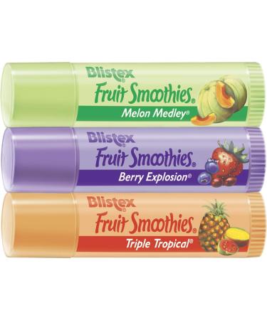 Buy Blistex Fruit Smoothies Lip Balm - Pack of 12 (3 x 0.10 oz Sticks) | Nourishing & Moisturizing Lip Care for All Skin Types - Buy Online on GoSupps.com