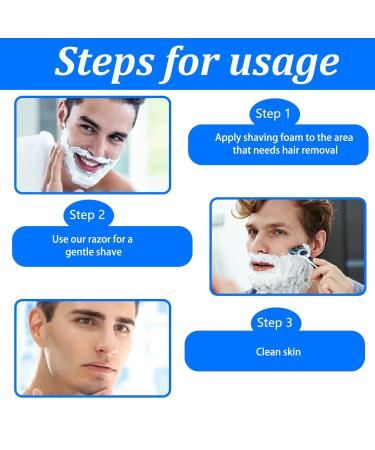 IJHYGD 24 PCs Mach 3 Razor Blades Compatible - Includes 2 Cleaning Brushes for a Superior Shaving Experience - Buy Online on GoSupps.com