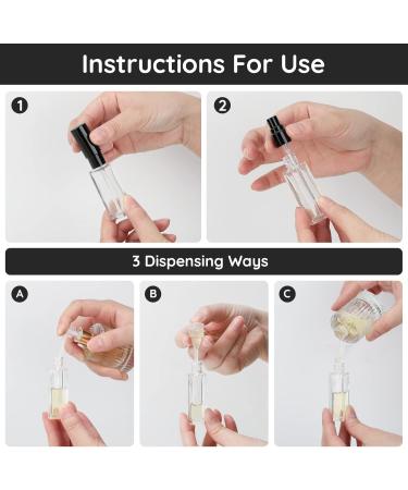 Segbeauty Portable Perfumed Cleaner Glass - Empty Travel Atomizers for Men & Women | 5 Pack Square Perfume Bottles - Buy Online on GoSupps.com