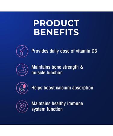 Ostelin Vitamin D3 for Keeping Bones and Muscle Healthy and Strong - Boost Your Immune System - 1000IU - 1 Daily Supplement - 60 Capsules - Buy Online on GoSupps.com