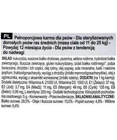 Royal Canin - Sterilized Adult Medium Dry Food - Bag of 12 kg - Buy Online on GoSupps.com