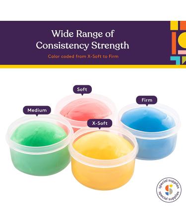 Special Supplies Therapy Putty Kit for Kids and Adults - Set of 4 Resistive Hand Exercise Putties for Stress Relief and Strength Training - 3 Ounces Each - Buy Online on GoSupps.com