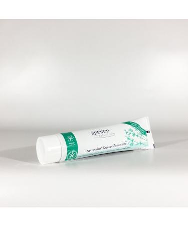 APEIRON Auromere Organic Herbal Toothpaste - Minted Taste Fluoride-Free Vegan 75ml - Buy Online on GoSupps.com