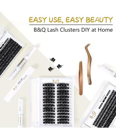 Individually Reusable Fluffy Eyelashes - 72 PCs B&C Lash DIY for Beginners | D-14mm & B-17 | Perfect for Eyelash Extensions - Buy Online on GoSupps.com