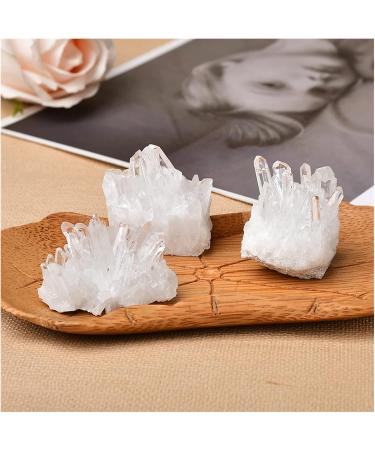 Crystal Rough Natural Crystal Cluster Raw Quartz White Clear Quartz Stones Gemstone Specimen Home Decoration Raw Gifts Raw Stones and Minerals (Color : Random Delivery Size : 10-20g) (Color : Random 30-40g Random Delivery - Buy Online on GoSupps.com