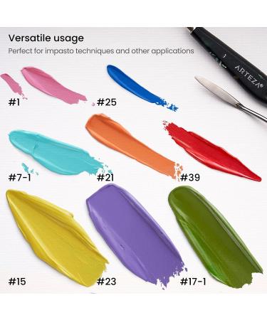 Arteza Palette Knives 8-Pack - Durable Stainless Steel Blades & Wooden Handles - Art Supplies for Oil & Acrylic Painting - Buy Online on GoSupps.com
