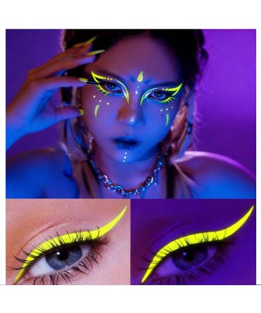  ZYHDFH Set of 8 UV eyeliner pencils - Waterproof - Fluorescent colors - Washable - Matte liquid eyeliner - For everyday use and for special occasions Christmas - Buy Online on GoSupps.com