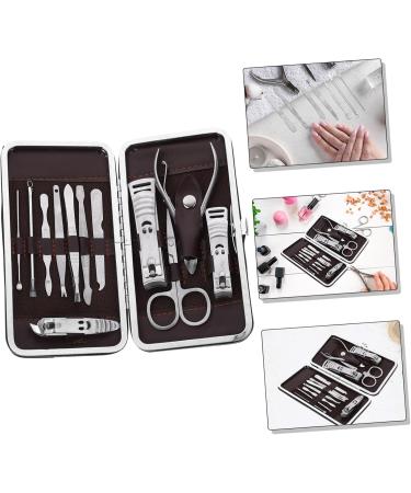 12 Piece Nail Care Set Manicure Kit Trimmer Nail Clippers Stainless Steel Manicure Tools Professional Nail Kit Stainless Steel Set Nail Suite 12-Piece Set - Buy Online on GoSupps.com