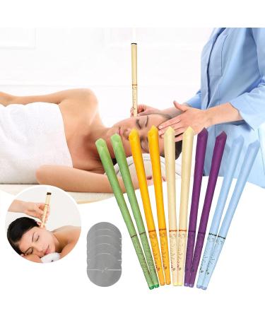 16 Pieces Natural Beeswax Ear Candles - Ear Wax Removal with Ear Cups & Protective Panes (8 Colors) - Buy Online on GoSupps.com