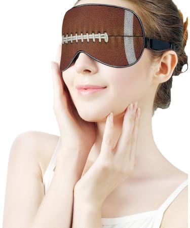 LynaRei American Football Laces Sleep Mask - Blackout Eye Cover for Full Night's Sleep, Travel, and Nap - Buy Online on GoSupps.com
