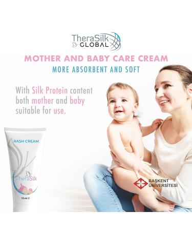 TheraSilk 50ml Diaper Rash Cream with Intense Silk Protein - Soothes and Protects Baby's Skin - Buy Online on GoSupps.com