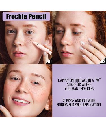 EONFAVE Fivepoint freckle stamp & liquid micro powder freckle pen natural dark brown freckle pen 24 hour shelf life waterproof makeup freckles with printing technique 4 ESPRESSO 5 g 4 ESPRESSO 5 g 1er Pack - Buy Online on GoSupps.com