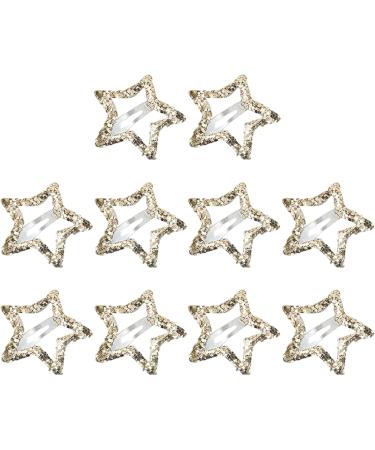 Muloo 10pieceS Sequins Star Hair Clip Set for Women Alloy Snap Clip Hair Styling Accessories Aesthetics Hair Barrettes for Female Navy Blue - Buy Online on GoSupps.com