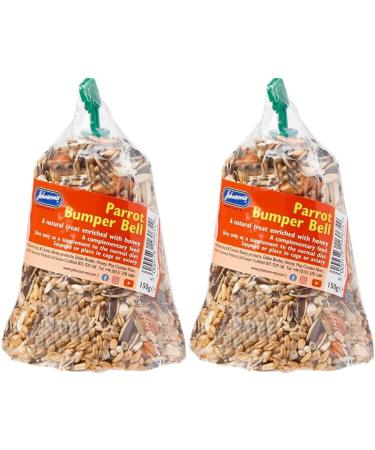 2 x Johnsons Vet Parrot Bumper Bell Treat 150 g The Ultimate Budgie Treat - Buy Online on GoSupps.com