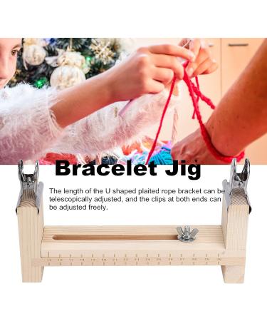 Cyrank Wooden Jig Bracelet Maker - Adjustable Paracord Bracelet Kit for DIY Wristband Knot Braiding - Buy Online on GoSupps.com