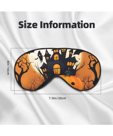 SSIMOO Happy Halloween Sleep Mask - Adjustable Breathable Eye Mask for Comfortable Sleep - Fashionable Black Design - International Shipping Available - Buy Online on GoSupps.com