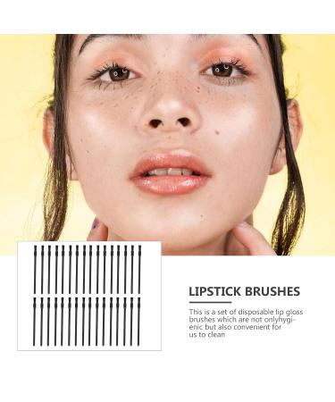 300 Pcs Mini Lipstick & Lip Liner Brushes - Exfoliating Lip Applicator Wands for Makeup - Travel Disposable - Perfect for Cosmetics - Black - Buy Online on GoSupps.com
