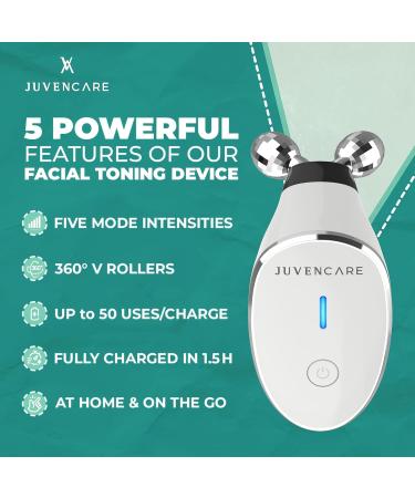 Microcurrent Facial Device - 6 in 1 Anti-Aging Rejuvenation Tool for Enhanced Skin Care Absorption (White Cream - Buy Online on GoSupps.com