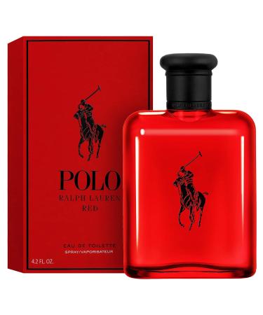 Ralph Lauren - Polo Red - Eau de Toilette - Men's Cologne - Woody & Spicy - With Grapefruit Saffron and Redwood - Medium Intensity 125ml/4.2 Ounce - Buy Online on GoSupps.com