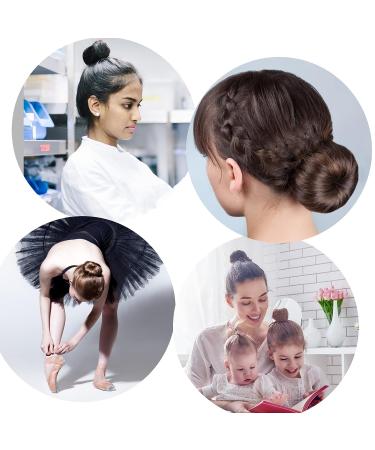 Boobeen 4 Piece Hair Bun Maker Set - DIY French Twist Donut Bun Hairstyle Tool for Long Hair (4 colors) - Buy Online on GoSupps.com