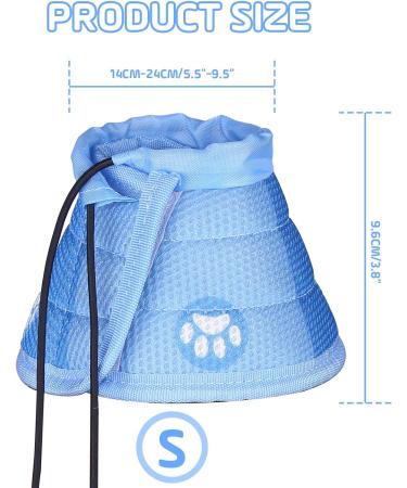 Cat Cone Collar Soft Adjustable Cat Recovery Collar Soft Collar Cone Protective Elizabethan Collar After Surgery and Injuries for for Small Pets Cats Kittens (Blue S) - Buy Online on GoSupps.com