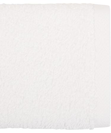 Amazon Basics Fast Drying 24 Pack White Terry Cotton Washcloths - 12 x 12-Inch, Extra Absorbent - Buy Online on GoSupps.com