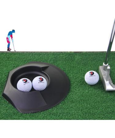 E-outstanding 3pcs Golf Putting Cup 19x23cm Black - Plastic Training Aids for Outdoor Golf Practice - Buy Online on GoSupps.com