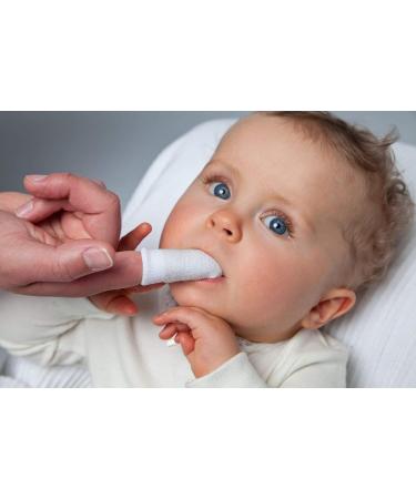 Green Woodpecker Mundfare Fingerling Silver-Fee - Baby Dental Care for Gum Massage & Tooth Cleaning Antibacterial Silver 1 Pair (170-V1) | International Shipping - Buy Online on GoSupps.com