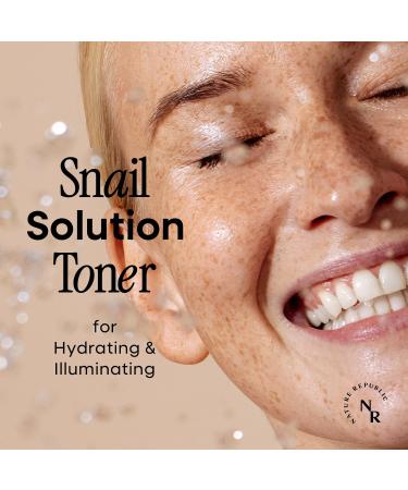 Nature Republic Snail Solution Moisturizing Face Booster - Improve Skin Tone Texture & Elasticity - 130ml/4.39fl.oz - International Shipping Available - Buy Online on GoSupps.com