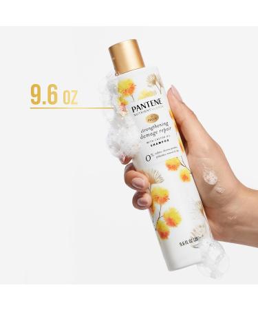 Pantene Sulfate Free Shampoo - Anti Frizz & Damage Repair with Castor Oil | Safe for Color Treated Hair | 9.6 oz - Buy Online on GoSupps.com