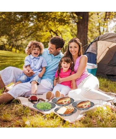 Bisgear Camping Stainless Steel 8.5 Kitchen Dinner Plate (Pack of 4) - BPA Free Outdoor Dinnerware Set for Backpacking, Picnic & BBQ - Buy Online on GoSupps.com