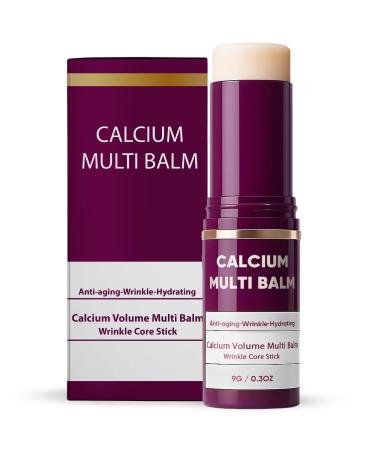 Layla Mae Calcium Volume Multi Balm Stick - Anti-Wrinkle Face Lift Firming & Tightener Skincare - Wrinkles Smooth Skin Eye Lip & Neck Care Hydrating Moisturizing Multi-Balm with Collagen 0.3 Ounce (Pack of 1)